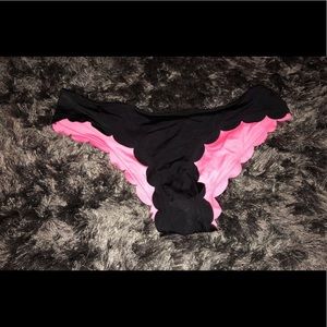 PINK black bikini bottoms